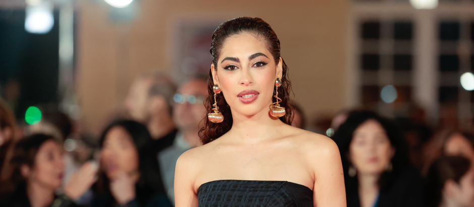Actress Mina El Hammani at photocall for the 26 edition of Malaga Film Festival in Malaga on 11, March 2023.