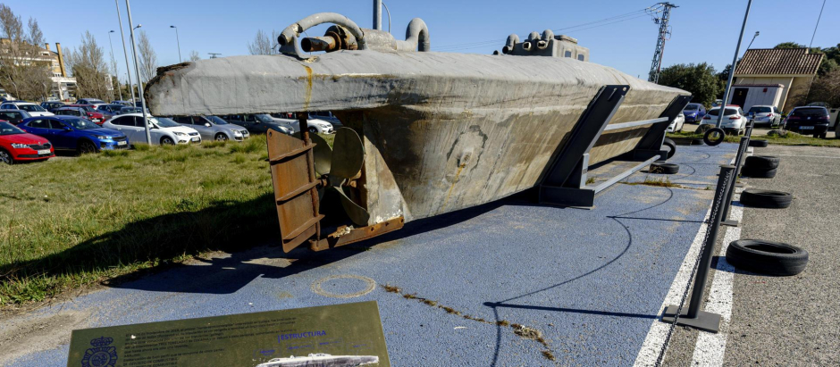 El narcosubmarino 'Che' fue el primero incautado en Europa, concretamente en la ría de Aldán (Pontevedra)
