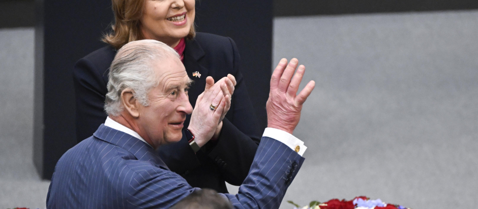 El Rey Carlos III de Gran Bretaña habla ante el Bundestag