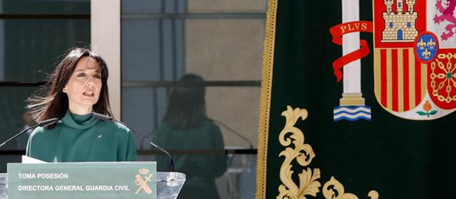 La nueva directora de la Guardia Civil, Mercedes González, tomando posesión