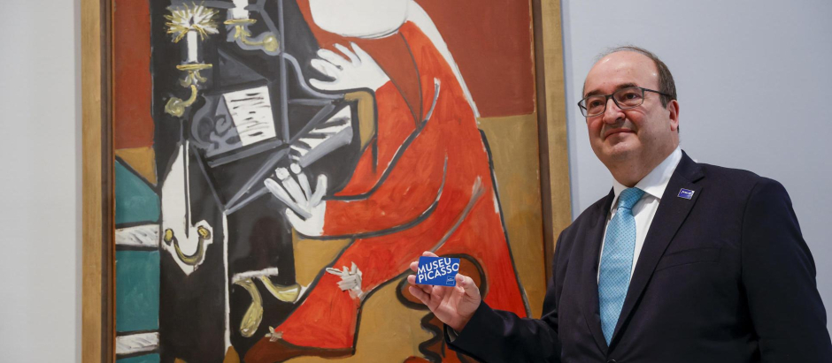 Miquel Iceta durante su visita al Museo Picasso