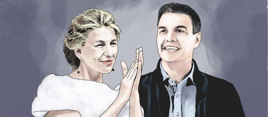 Ilustración: Pedro Sánchez y Yolanda Díaz
