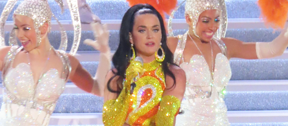 Katy Perry en un concierto en Las Vegas, en 2021