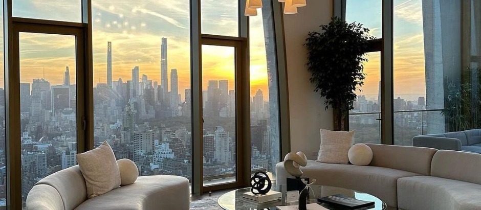 La propiedad tiene una vista privilegiada de Manhattan