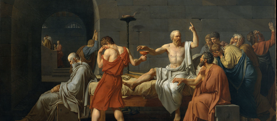 'La muerte de Sócrates' (1787) de Jacques-Louis David