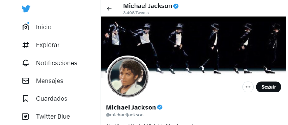 Cuenta oficial de Michael Jackson