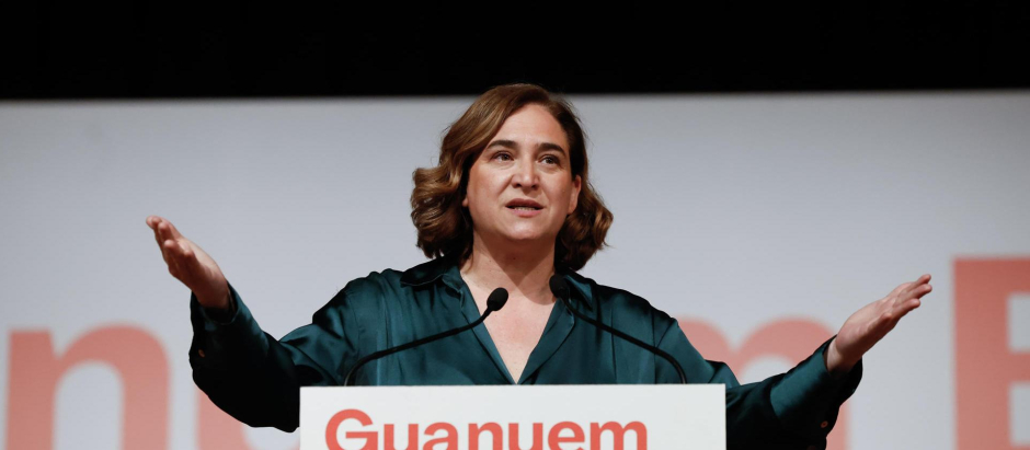 La alcaldesa de Barcelona y candidata de los comunes a la reelección, Ada Colau.