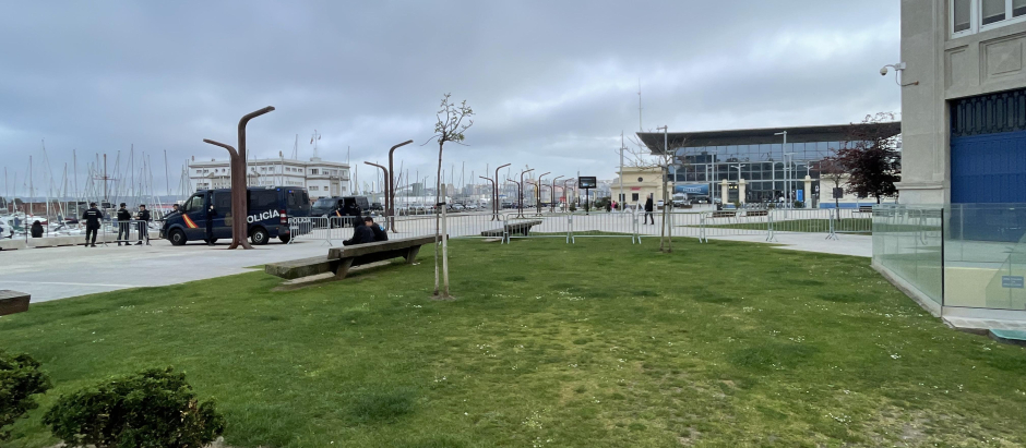 Gran despliegue policial para el acto de Sánchez en La Coruña