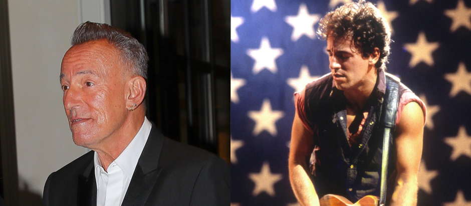 Bruce Springsteen en 2022 y en 1985