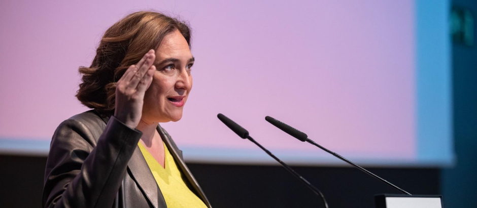 La alcaldesa de Barcelona, Ada Colau, el 16 de abril