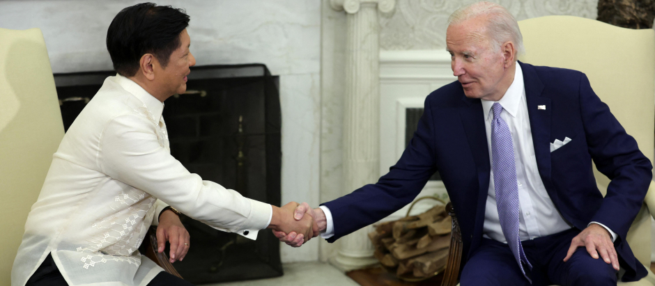 El presidente Ferdinand Marcos es recibido en la Casa Blanca por Joe Biden