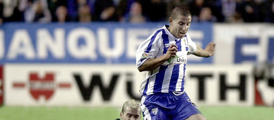 Sergio 'Koke' Contreras, en un partido con el Málaga hace unos años