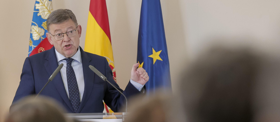 El presidente de la Generalitat, Ximo Puig, durante un discurso