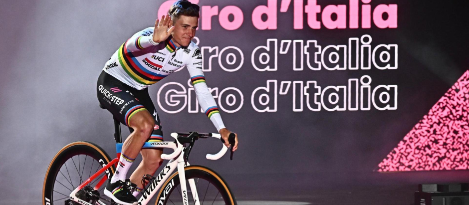 Remco Evenepoel, en la presentación del Giro de Italia