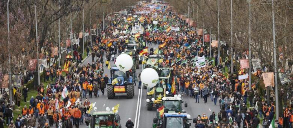 Manifestación del campo en Madrid el pasado mes de marzo