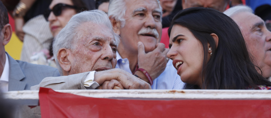 Writer Mario Vargas Llosa during Feria de San Isidro 2023 en Madrid