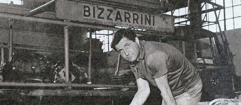 Giotto Bizzarini y un camión Bizzarini