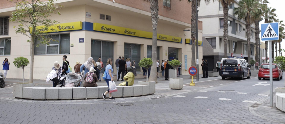 Una oficina de correos, a 17 de mayo de 2023, en Melilla