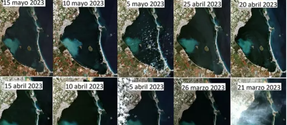 Imágenes de satélite del Mar Menor
