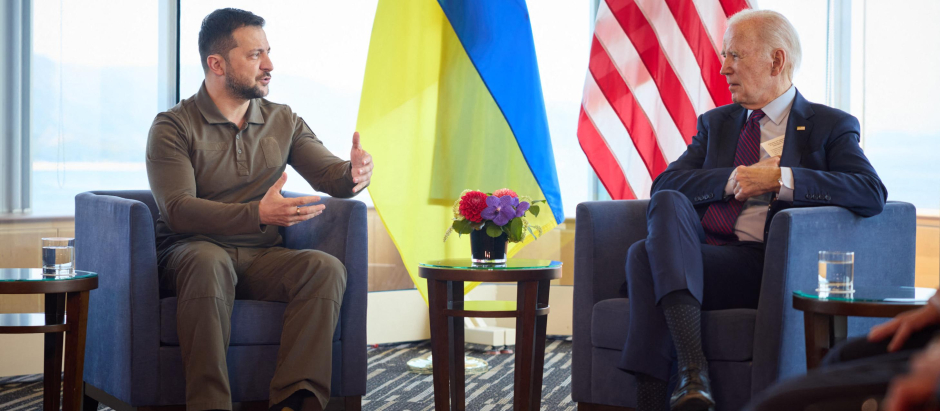 El presidente ucraniano se reunió con Joe Biden en Hiroshima en el marco de la cumbre del G7