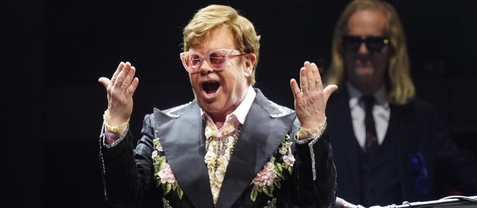 Elton John durante su concierto en Barcelona