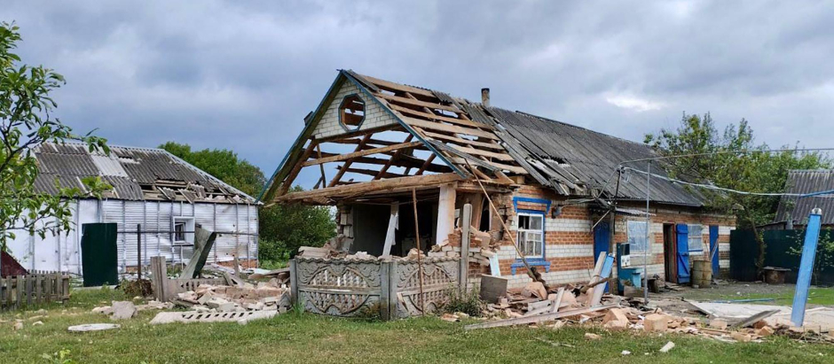 Una casa de Belgorod fue destruida tras los ataques del pasado 23 de mayo