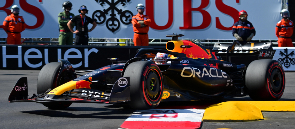 Max Verstappen, durante la sesión de clasificación del GP de Mónaco