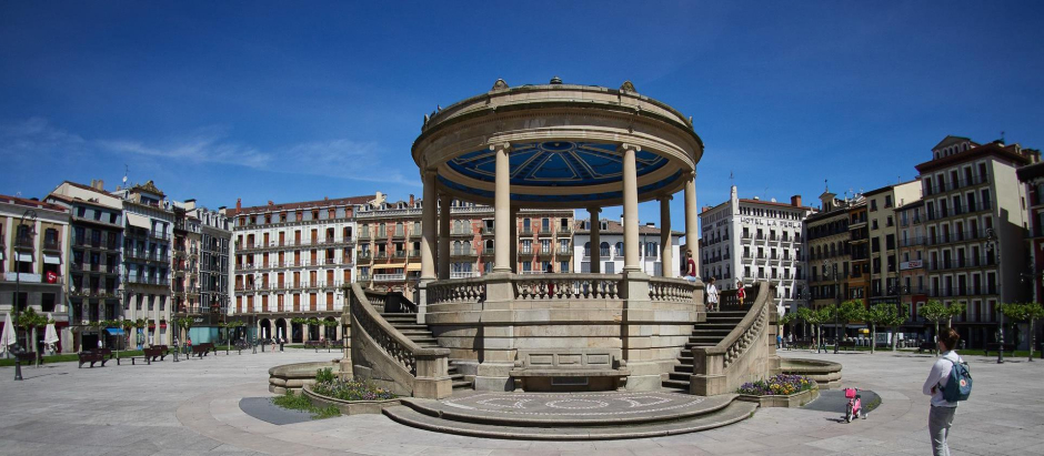 Imagen de la Plaza del Castillo de Pamplona