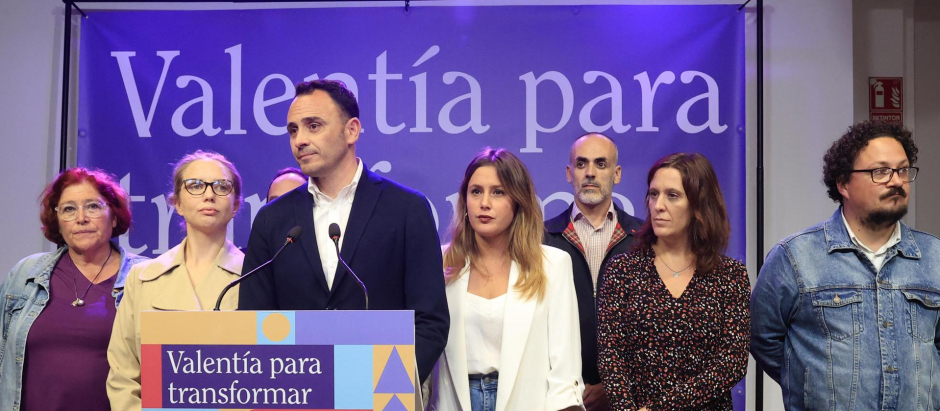 Los candidatos de Podemos a la alcaldía de Madrid, Roberto Sotomayor y a la comunidad madrileña, Alejandra Jacinto