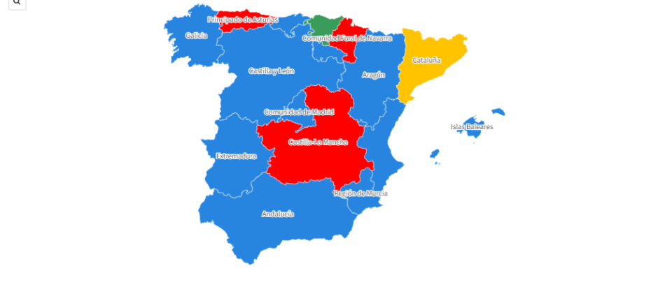 El mapa de España tras las elecciones del 28M
