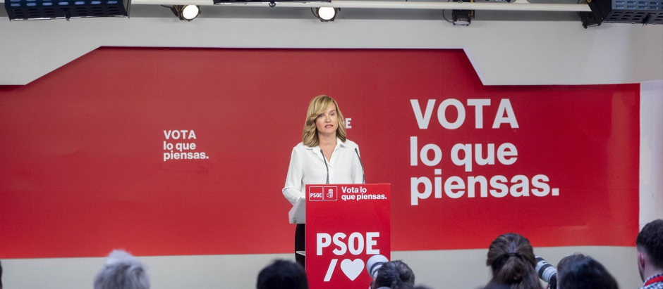 La portavoz del PSOE y ministra de Educación y Formación Profesional, Pilar Alegría