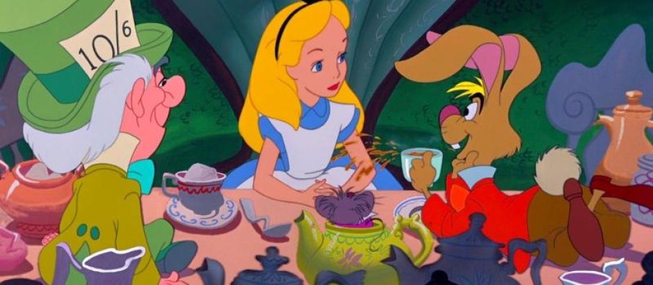 Una escena de Alicia en el País de las Maravillas, la adaptación de Disney del clásico infantil de Lewis Carrol