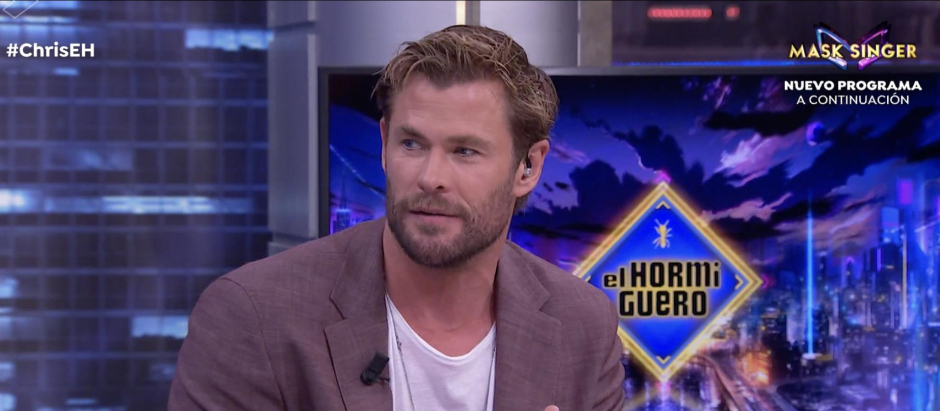 Chris Hemsworth, este miércoles en 'El Hormiguero'