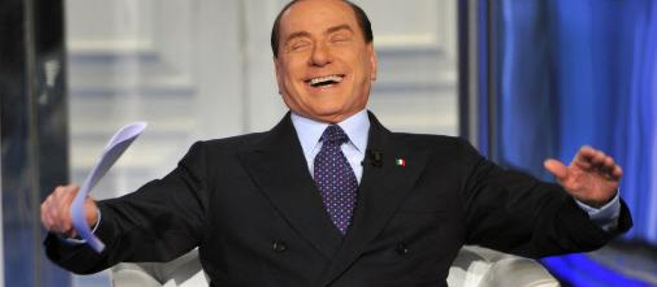 Silvio Berlusconi en el programa de televisión Otto e Mezzo