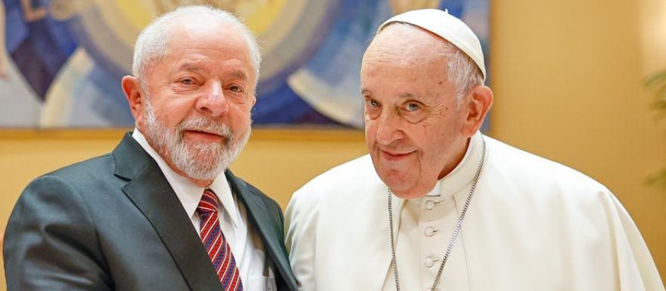 Lula da Silva junto al Papa Francisco