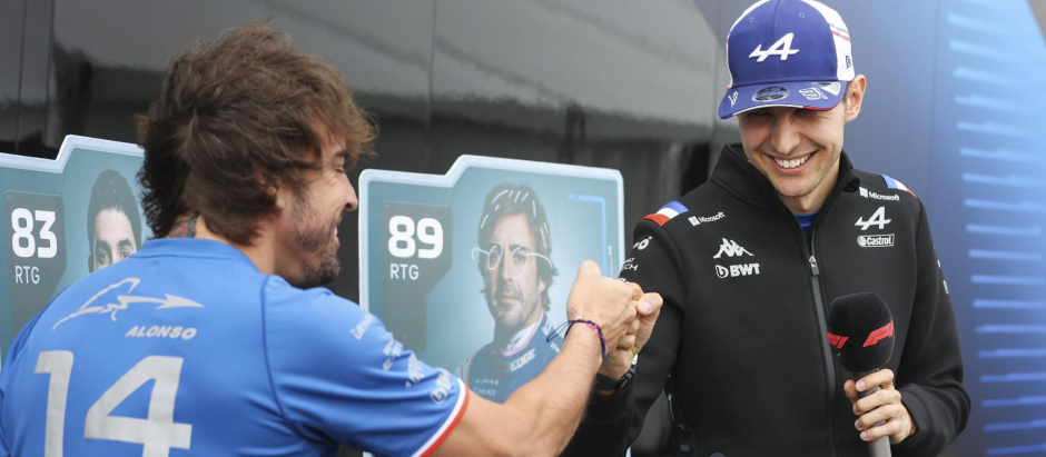 Esteban Ocon y Fernando Alonso tuvieron una complicada relación en 2022