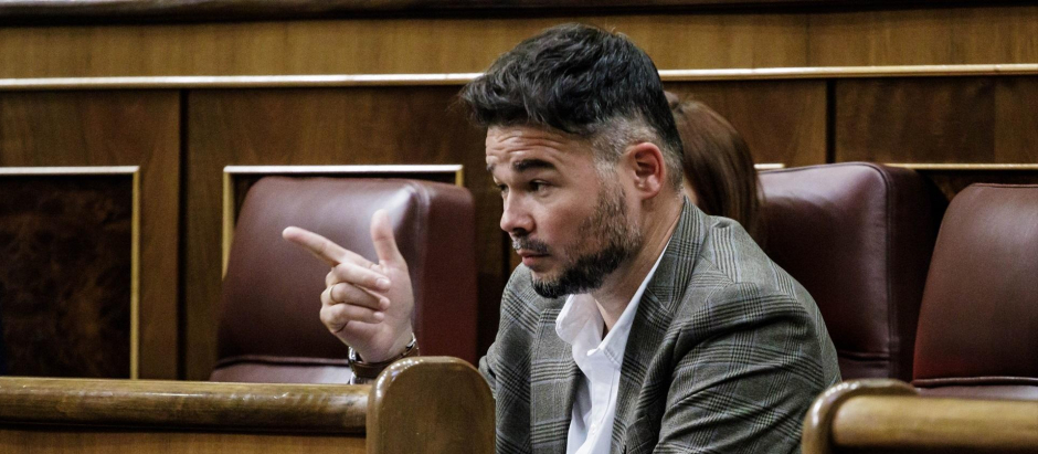 El portavoz de ERC en el Congreso de los Diputados, Gabriel Rufián