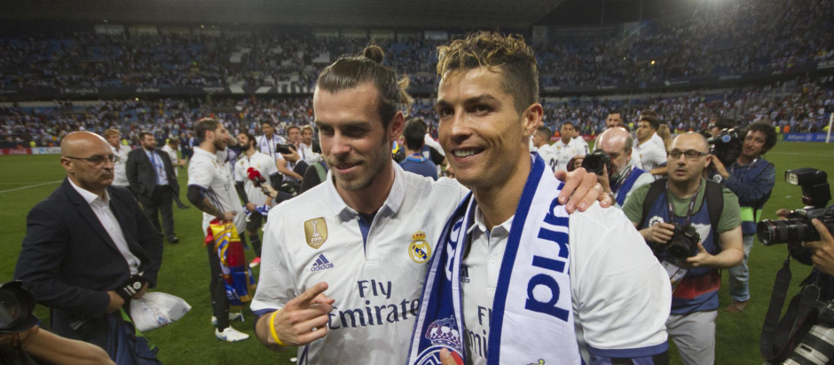 Bale y Cristiano celebran el título de Liga de 2017