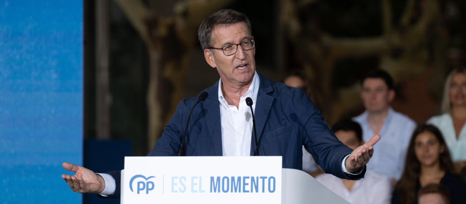 Feijóo ha comenzado la campaña del 23-J en Castelldefels