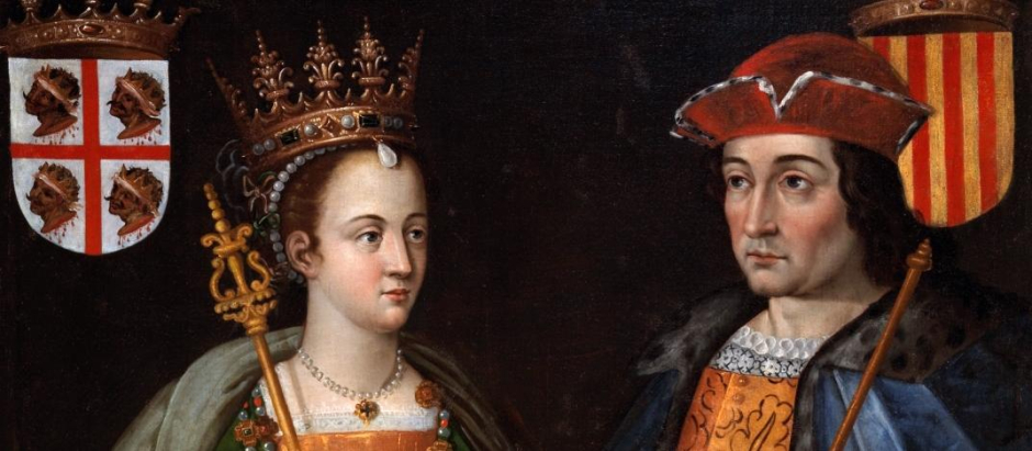 Retratos de la reina Petronila de Aragón y el conde Ramón Berenguer IV de Barcelona