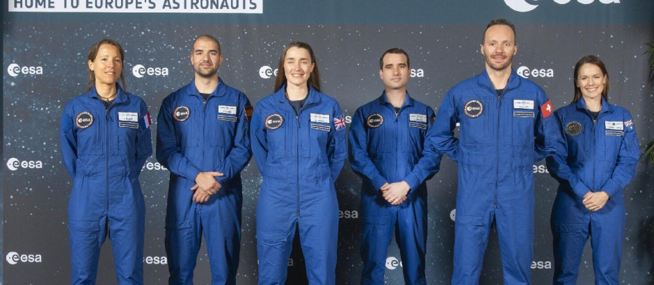 Los astronautas titulares de la ESA