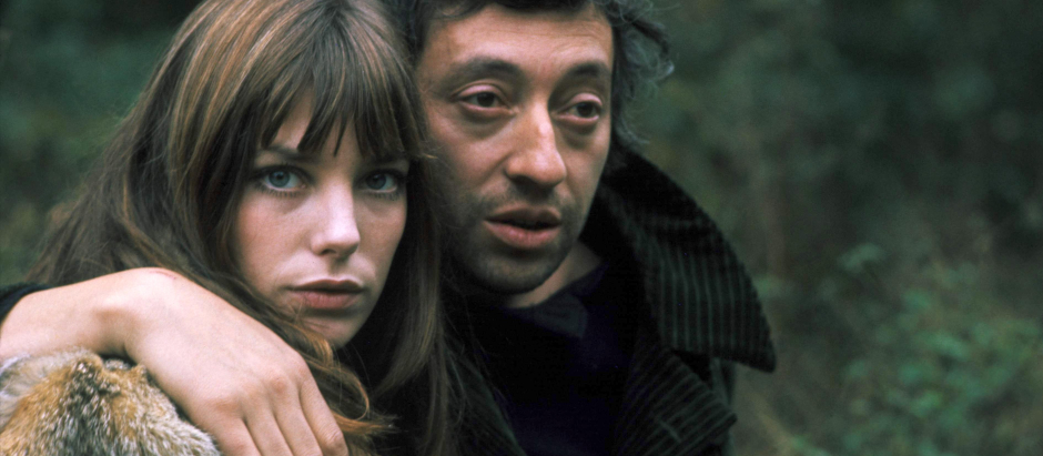 Jane Birkin junto a Serge Gainsbourg en 1972