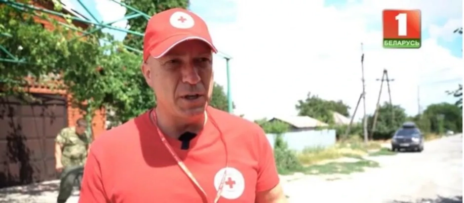 Dymytry Shetsov, delegado de la Cruz Roja en Ucrania en la entrevista donde reconoce deportar niños ucranianos de las zonas ocupadas a Bielorrusia