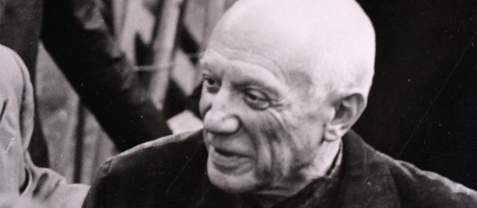 Pablo Picasso 1953 en Milán, foto de Paolo Monti
