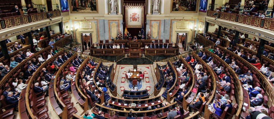 Vista general del Congreso de los Diputados durante un acto institucional