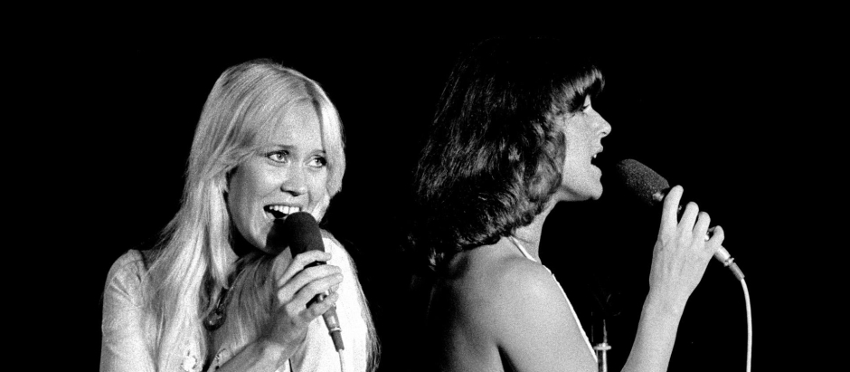 Agnetha Fältskog y Frida Lyngstad, la parte femenina de ABBA