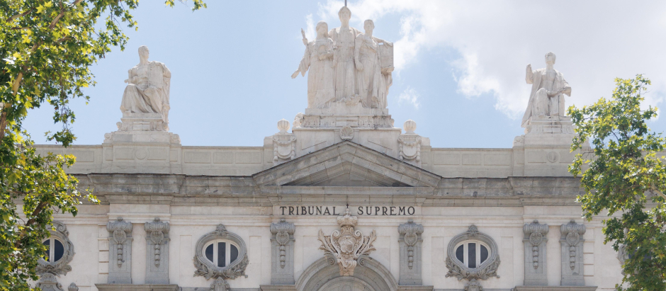 Fachada del Tribunal Supremo, a 7 de julio de 2023, en Madrid