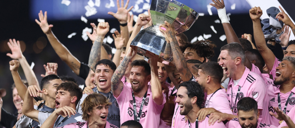 Leo Messi levantó el trofeo de la Leagues Cup para el Inter de Miami