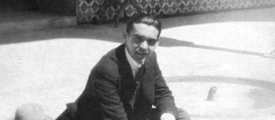 Federico García Lorca en La Alhambra en 1922