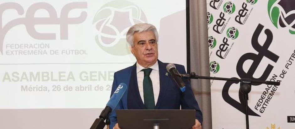 Pedro Rocha, actual presidente de la Federación Extremeña